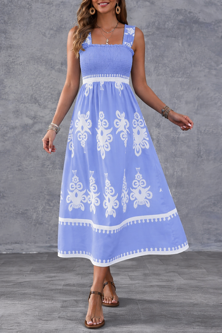 Valencia | Sleeveless Square Neck Dress