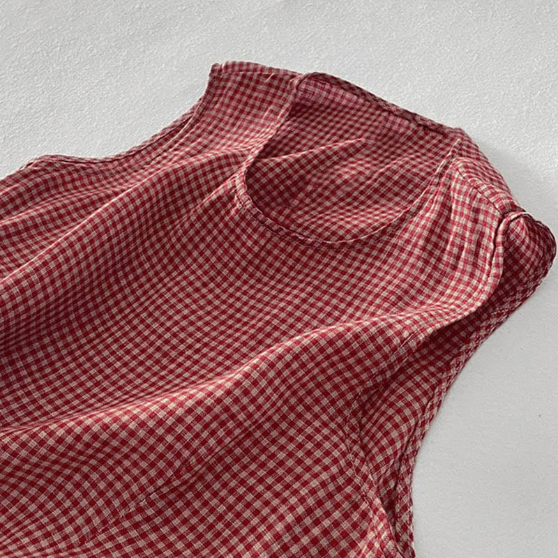 Sabina | Plaid Sleeveless Dress