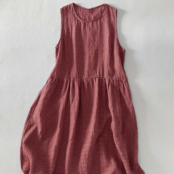 Sabina | Plaid Sleeveless Dress