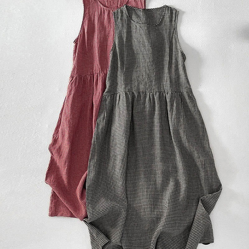 Sabina | Plaid Sleeveless Dress