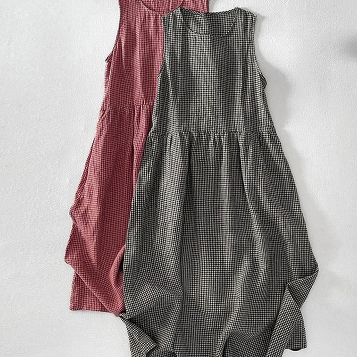 Sabina | Plaid Sleeveless Dress