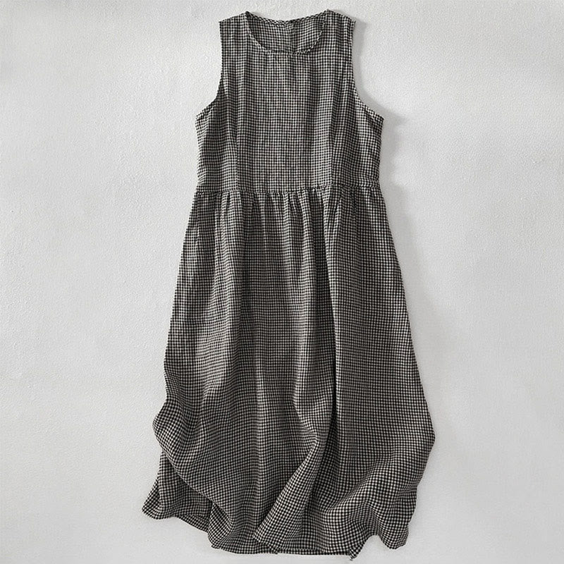 Sabina | Plaid Sleeveless Dress