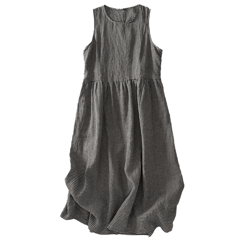Sabina | Plaid Sleeveless Dress