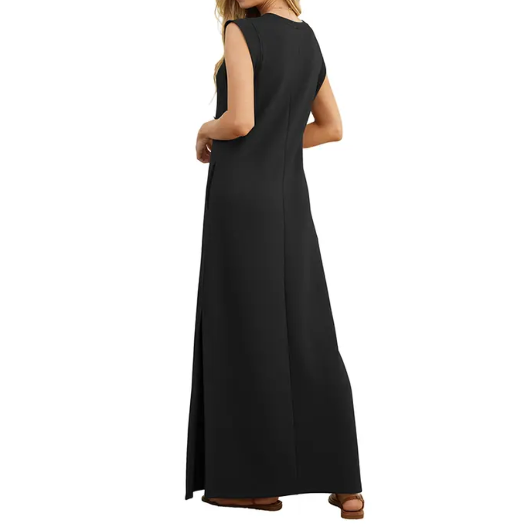 LYDIA™ – Breezy Split Pocket Maxi Dress