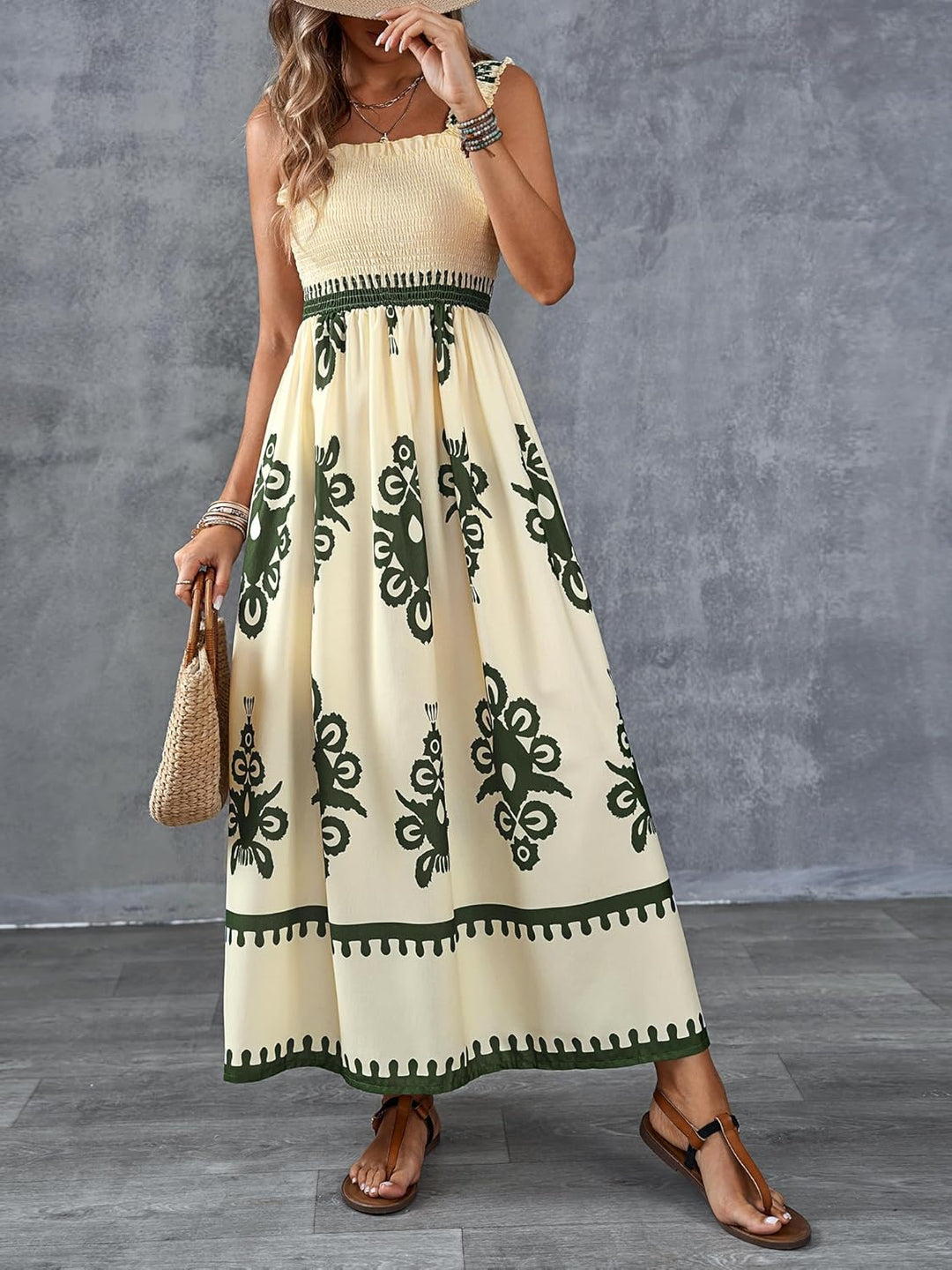 Valencia | Sleeveless Square Neck Dress