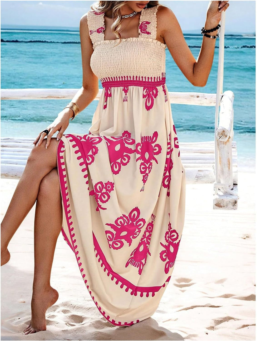 Valencia | Sleeveless Square Neck Dress