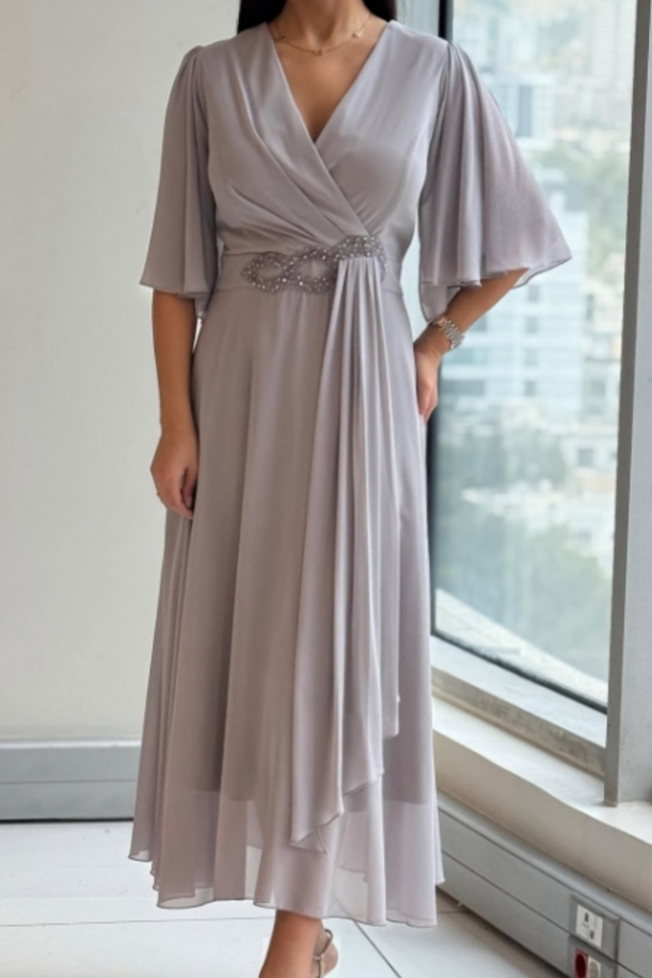 Lioraine | Elegant Flowing Midi Dress