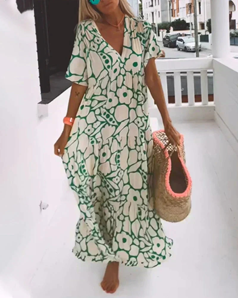 Delia | Modern Floral Dress
