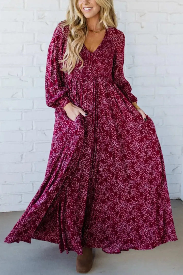 Carissia | Long Sleeve Maxi Dress