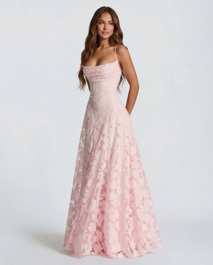 Evarielle |  Floral Evening Gown