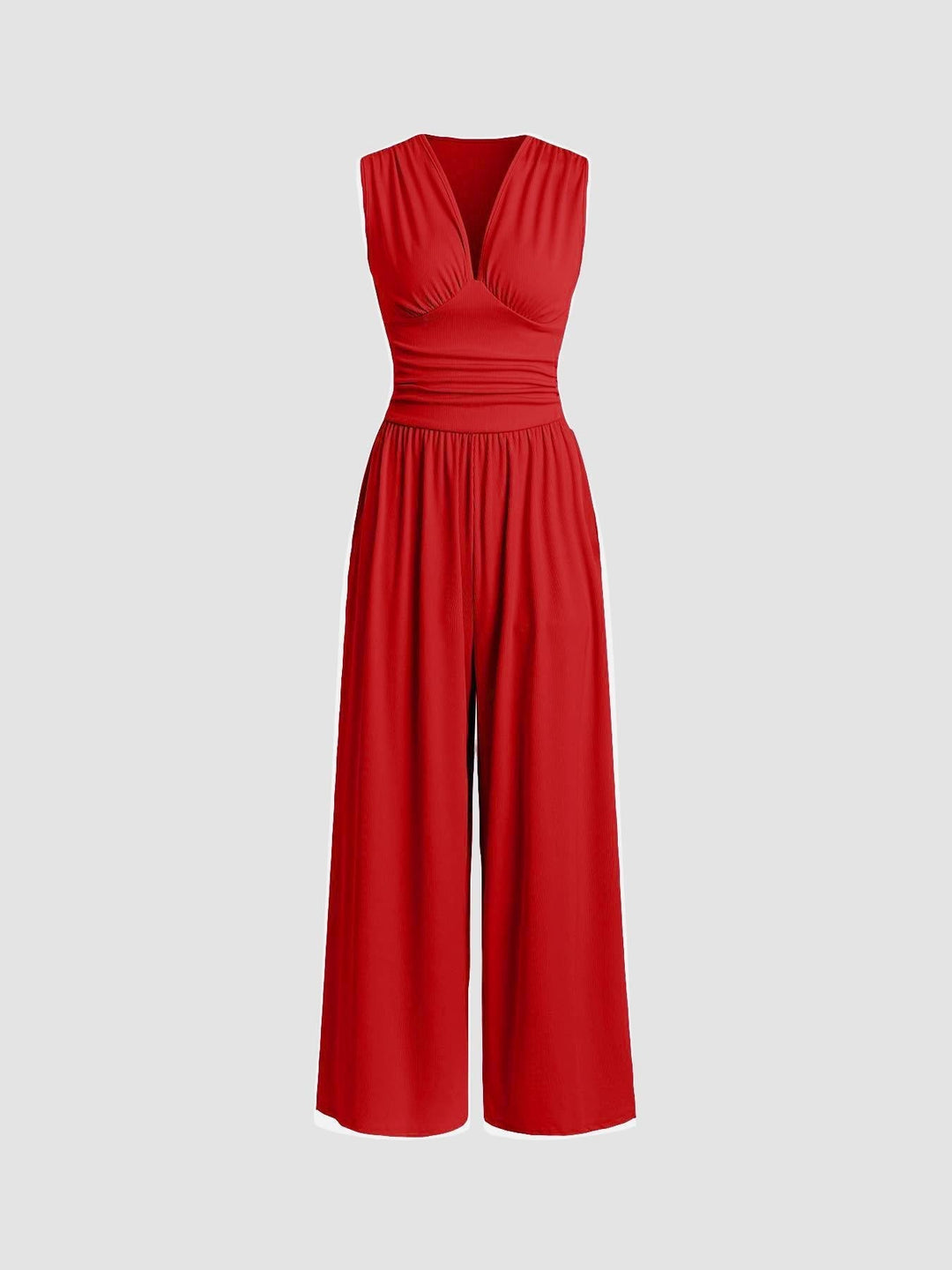CHAR – Chic Sleeveless Wide-Leg Jumpsuit