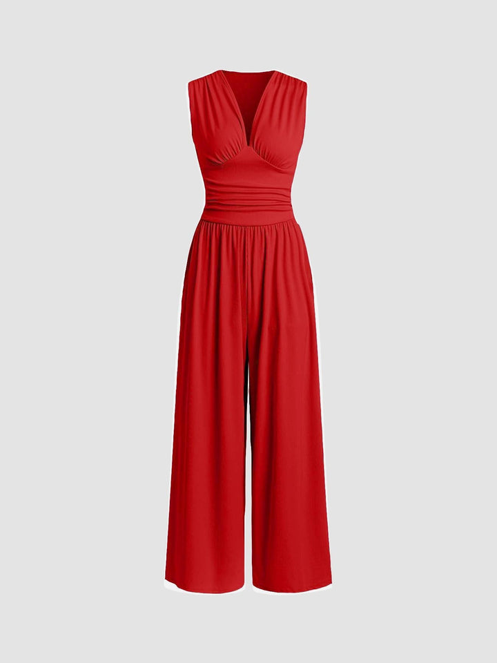 Christine | Chic Sleeveless Wide-Leg Jumpsuit