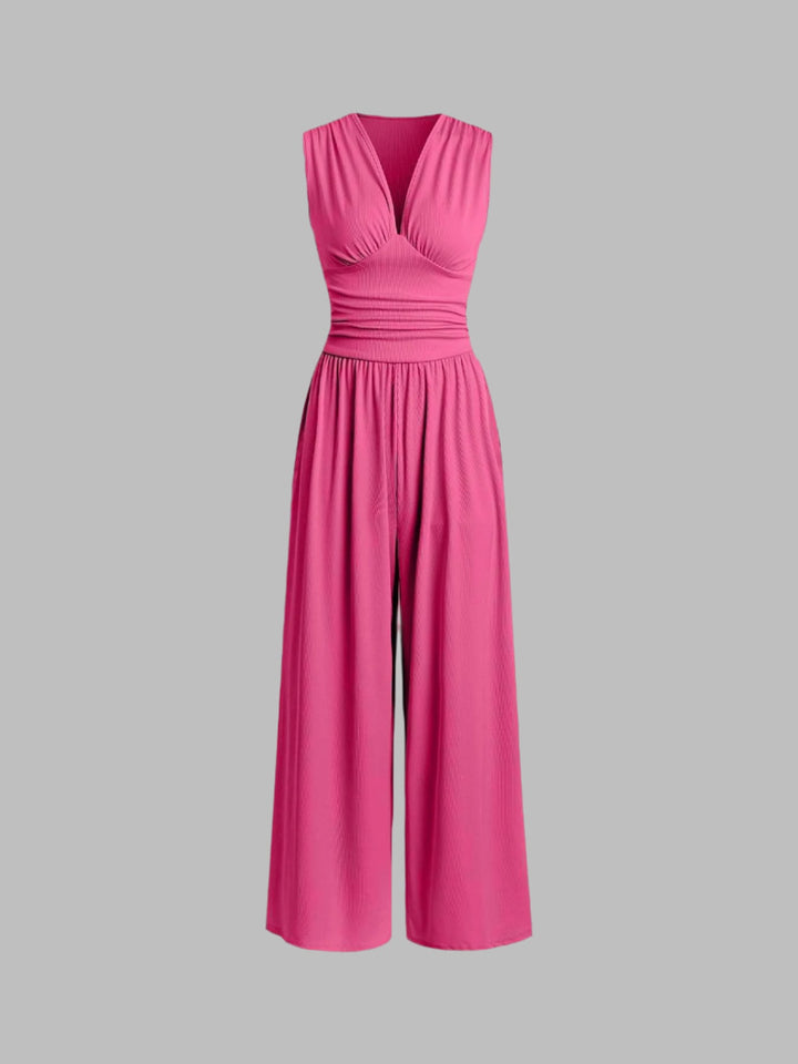 Christine | Chic Sleeveless Wide-Leg Jumpsuit