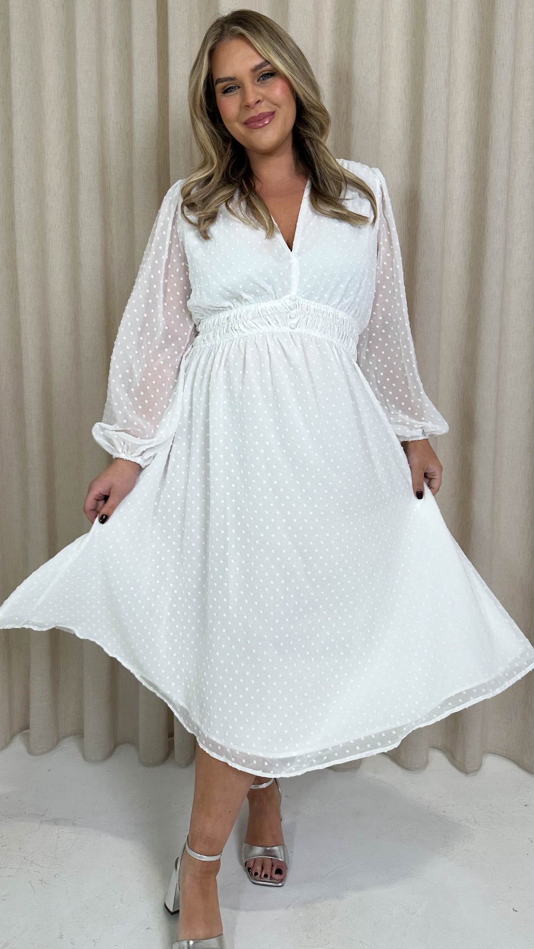 CC™ | Shirred Midi Dress
