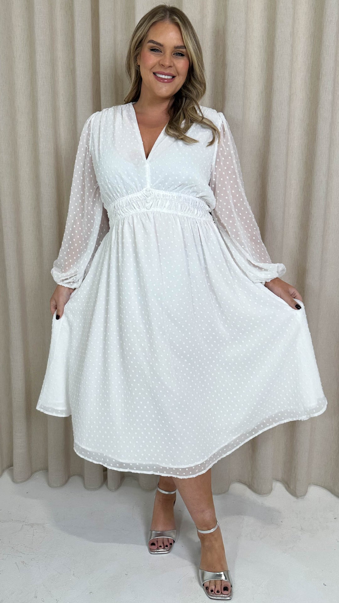 CC™ | Shirred Midi Dress
