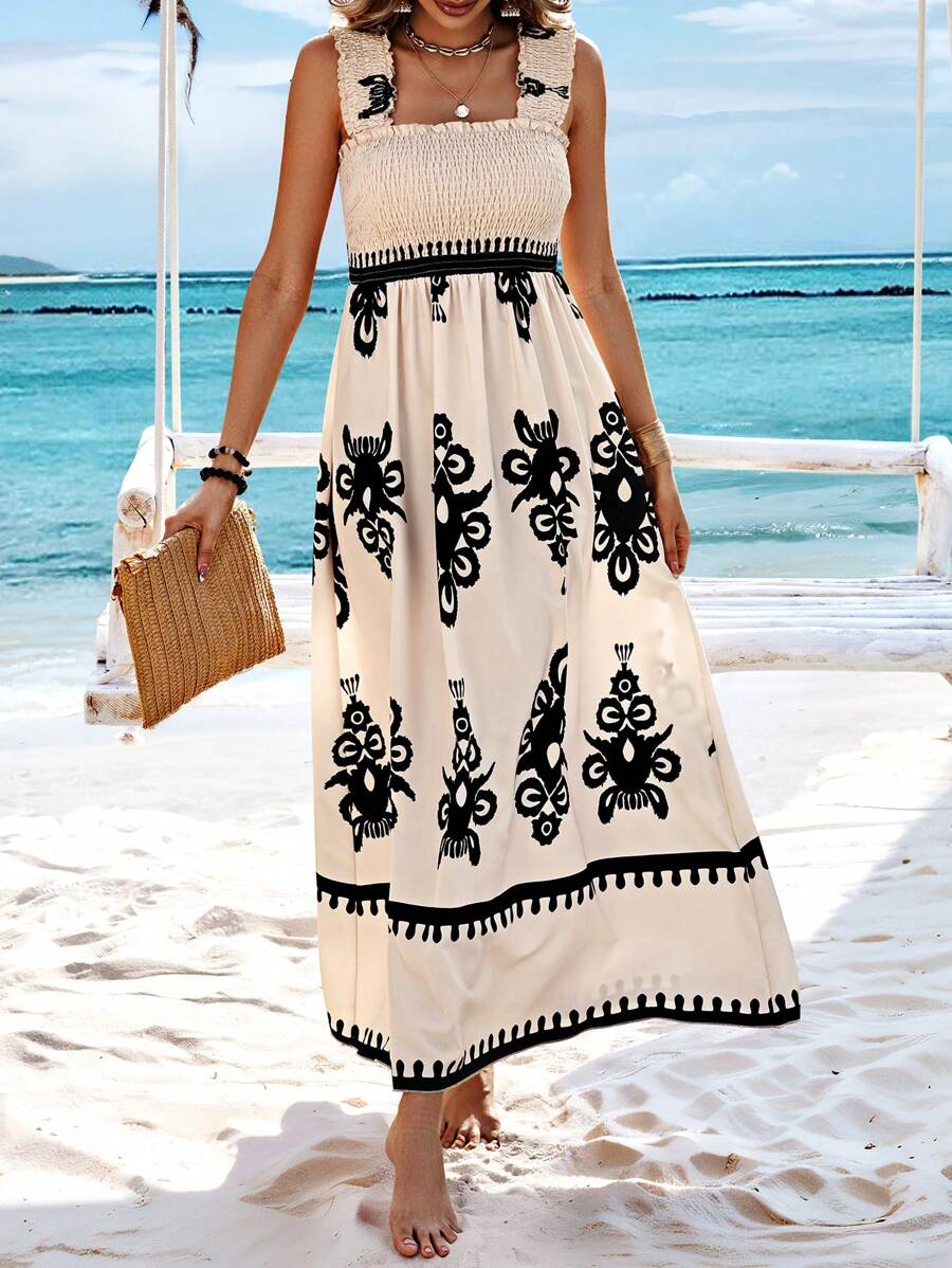 Valencia | Sleeveless Square Neck Dress