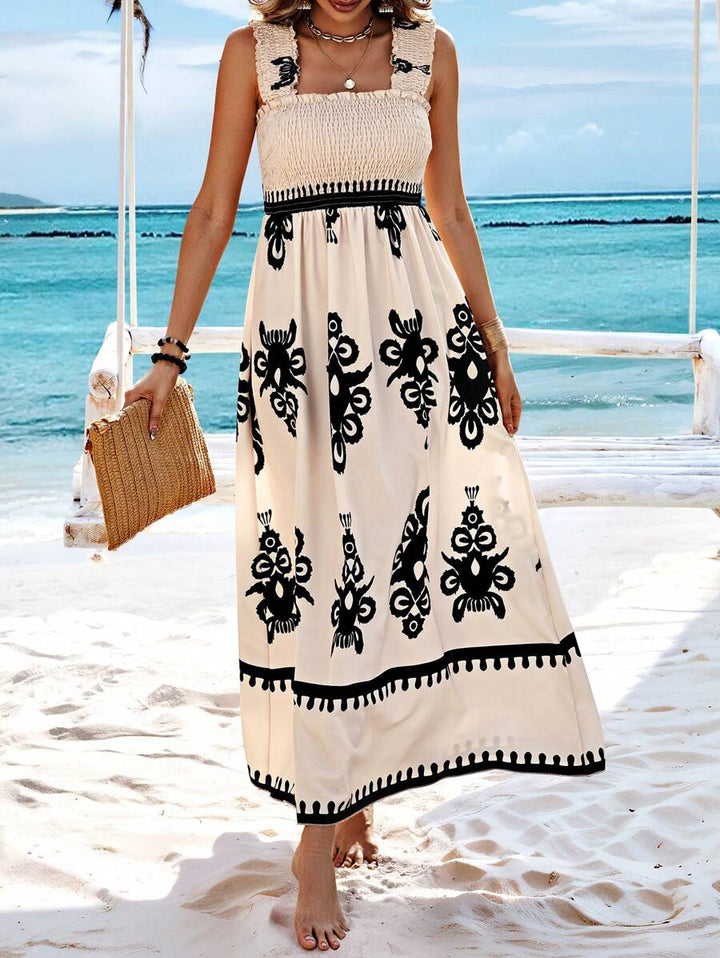 Valencia | Sleeveless Square Neck Dress
