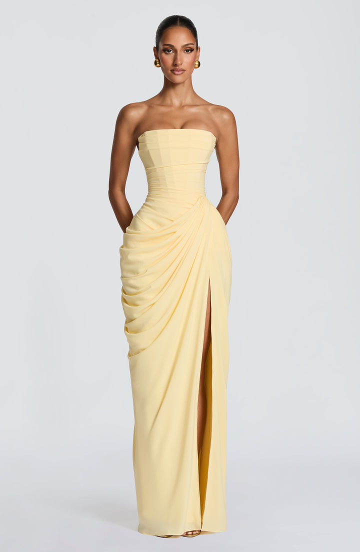 Celestara | Draped Evening Dress