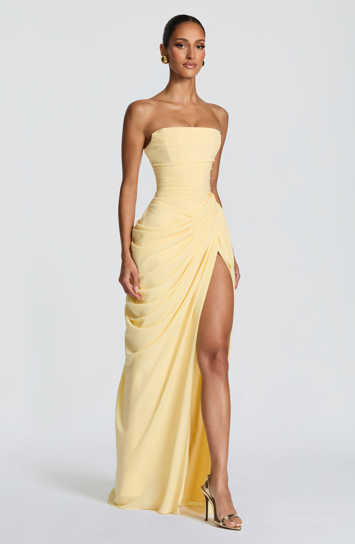 Celestara | Draped Evening Dress
