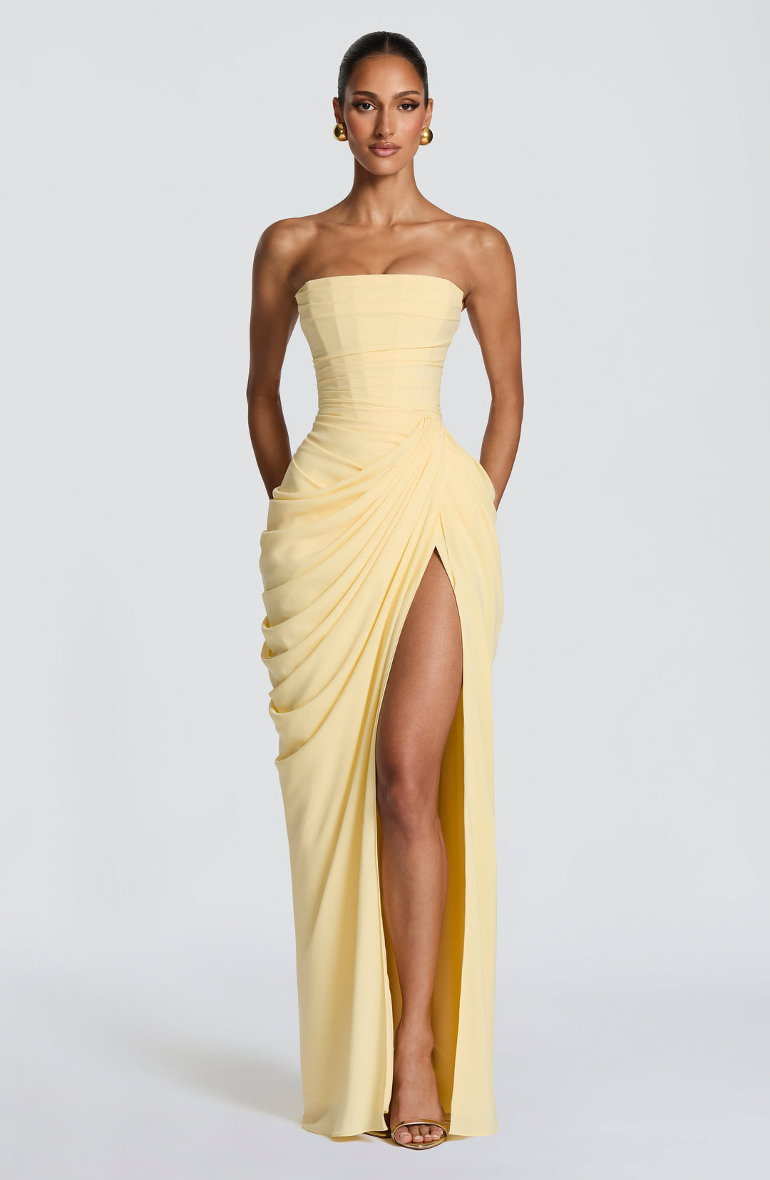Celestara | Draped Evening Dress