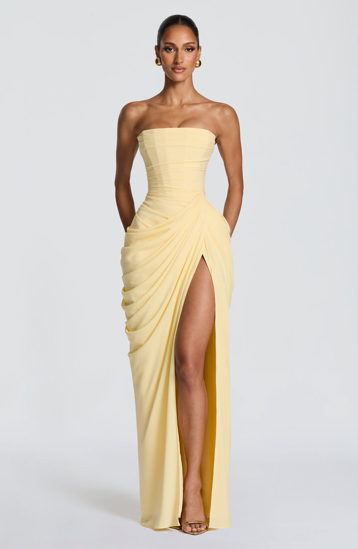 Celestara | Draped Evening Dress