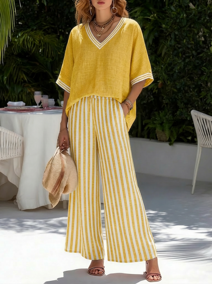Rosa | Two-Piece Striped Set