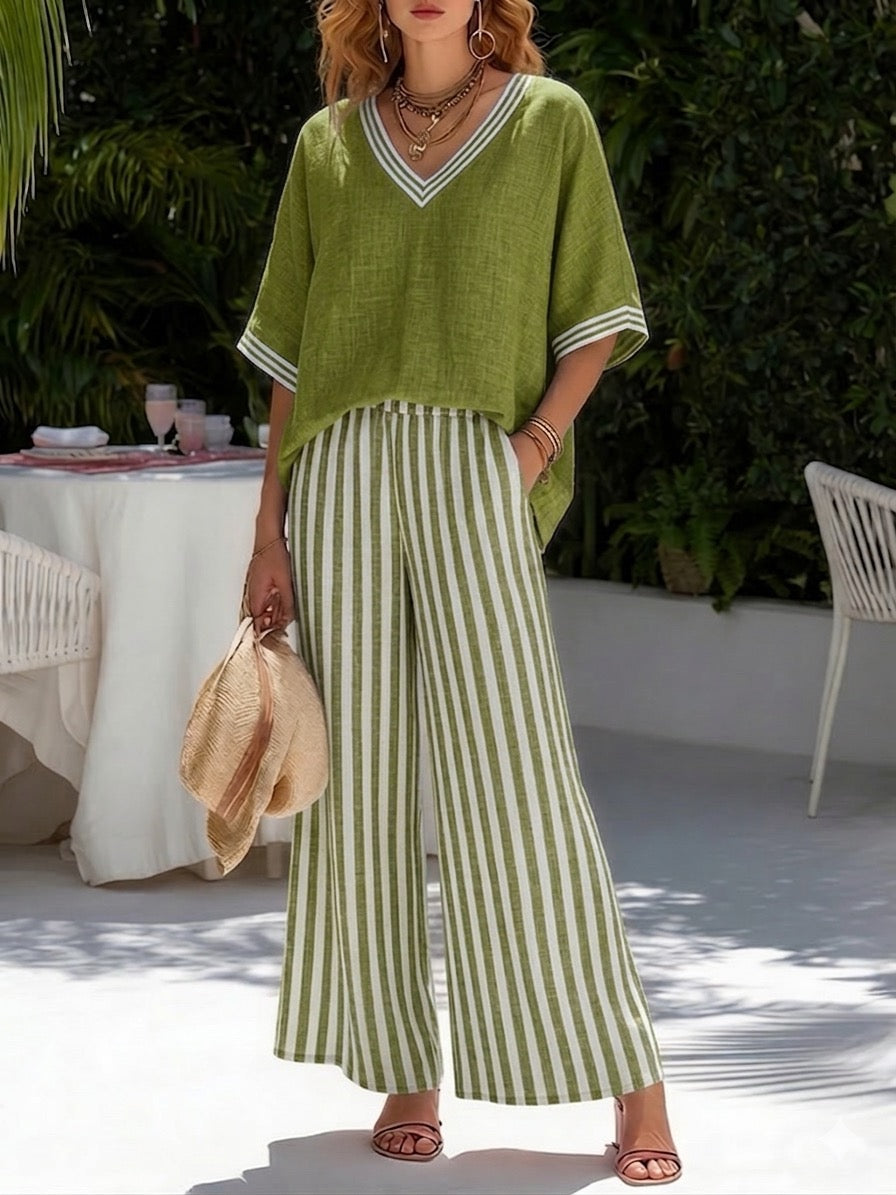 Rosa | Two-Piece Striped Set