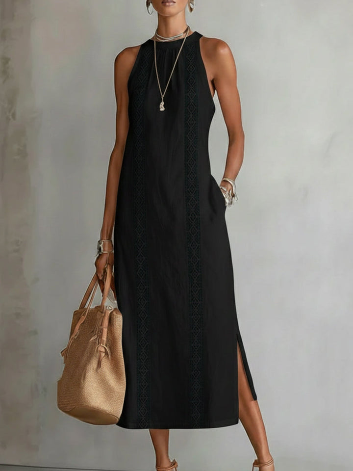 Jimena | Cotton Linen Midi Dress