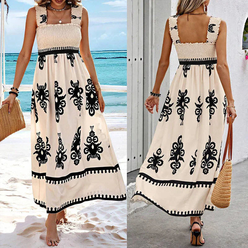 Valencia | Sleeveless Square Neck Dress