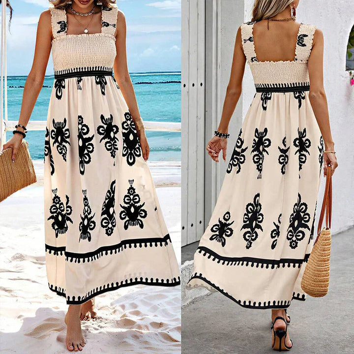 Valencia | Sleeveless Square Neck Dress