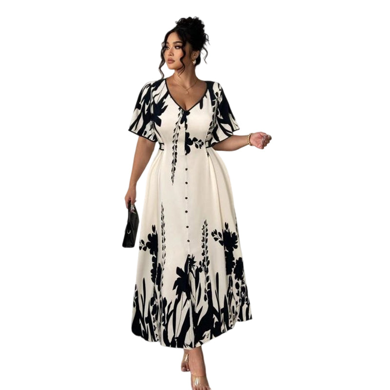 Julavie | Botanical Midi Dress